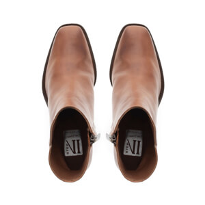 Carl Scarpa Bellini Tan Leather Ankle Boots